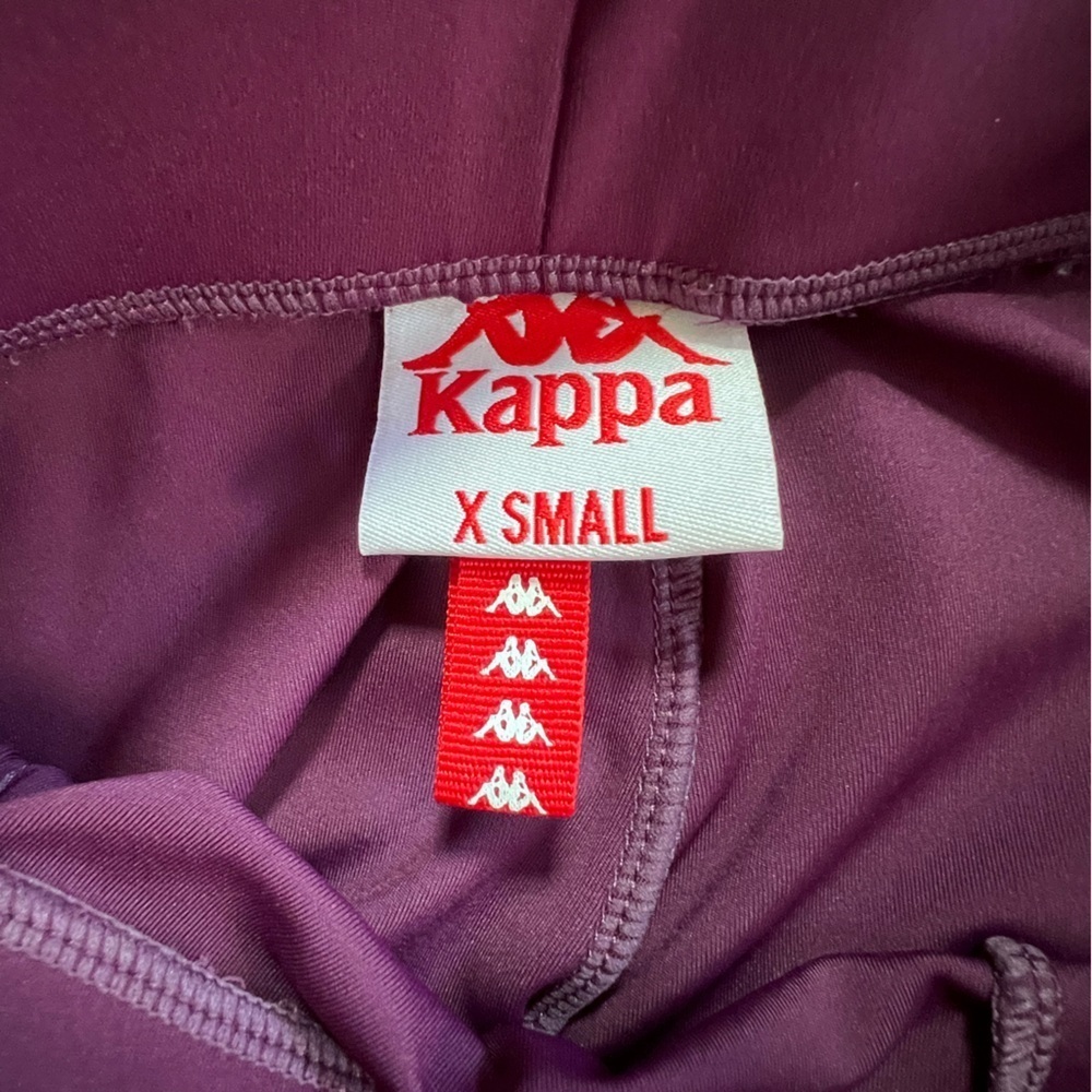 Kappa Banda Bartes Skin Fit Leggings pants Maroon White 38127LW-A0Q XS - Picture 4 of 5